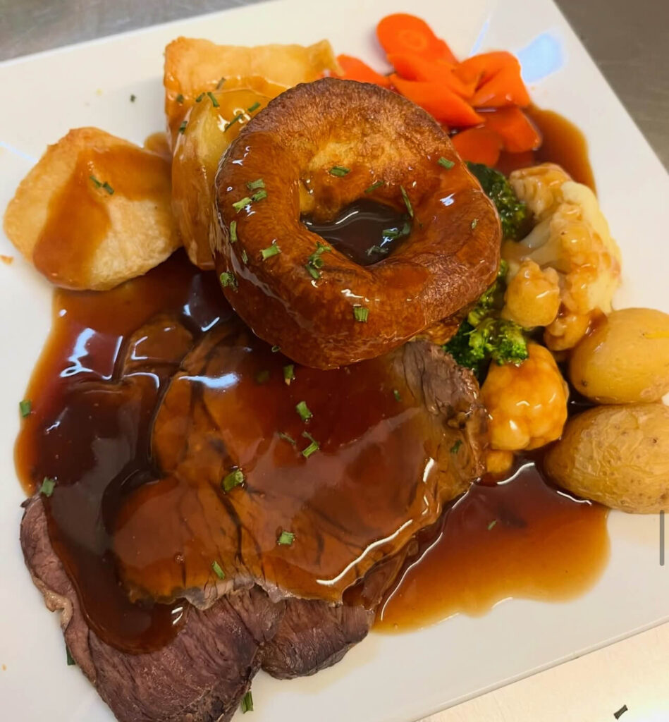 Roast beef at the JOhn Selden pub in Worthing