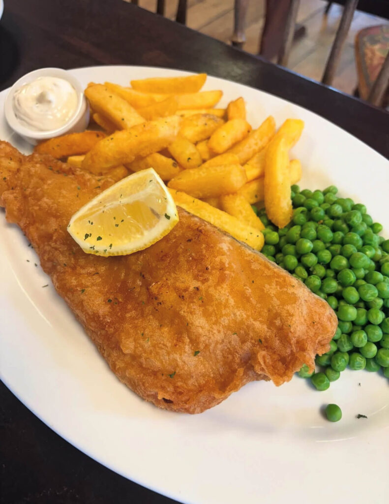 fish and chips at the John Selden, Worthing