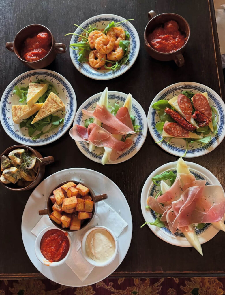 selection of lite bites at the John Selden, Worthing
